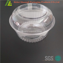 Food grade clear plastic clamshell salad containers